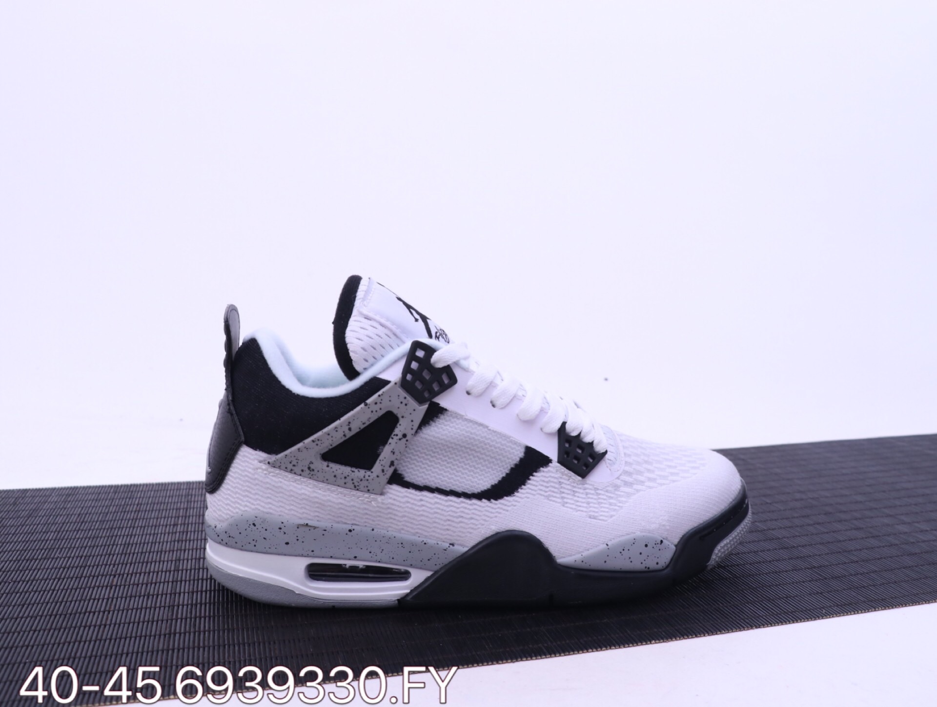 2020 Air Jordan 4 NRG White Black Grey - Click Image to Close